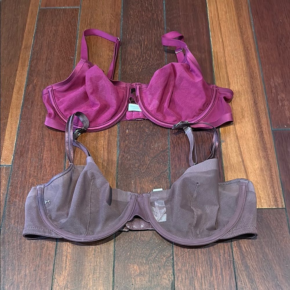 Auden Intimates Set in Burgundy and Mauve